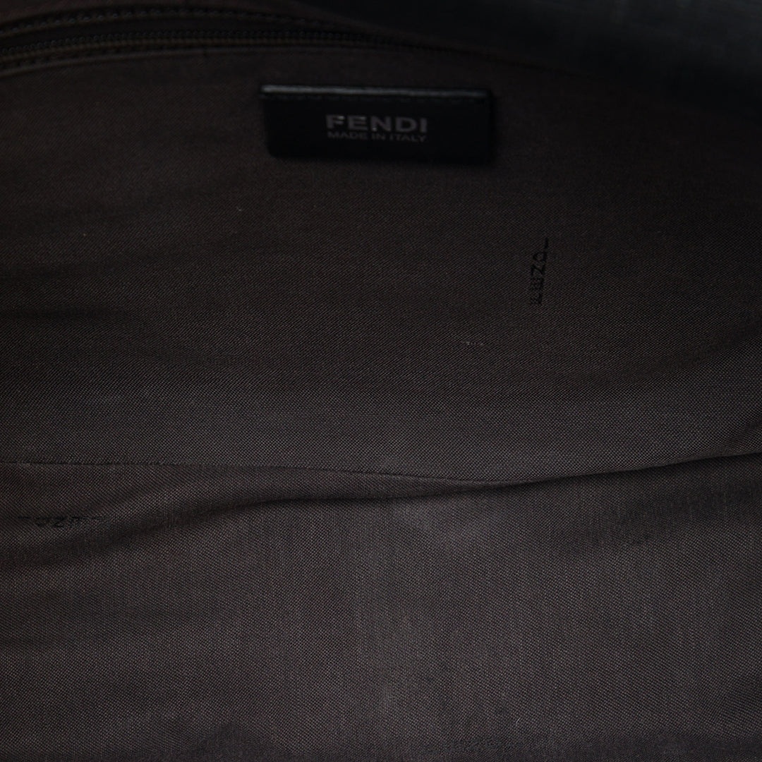 Fendi Zucca Spalmati à rabat Sac Noir – vue 4 – GABY PARIS
