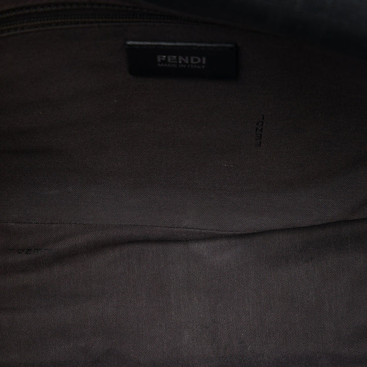 Fendi Zucca Spalmati à rabat Sac Noir – vue 4 – GABY PARIS