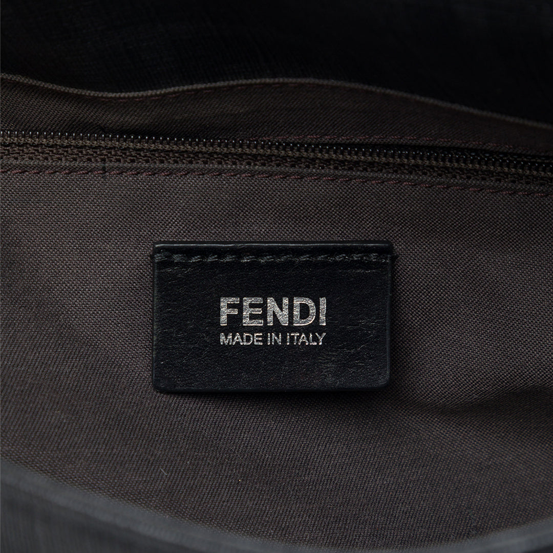 Fendi Zucca Spalmati à rabat Sac Noir – vue 5 – GABY PARIS
