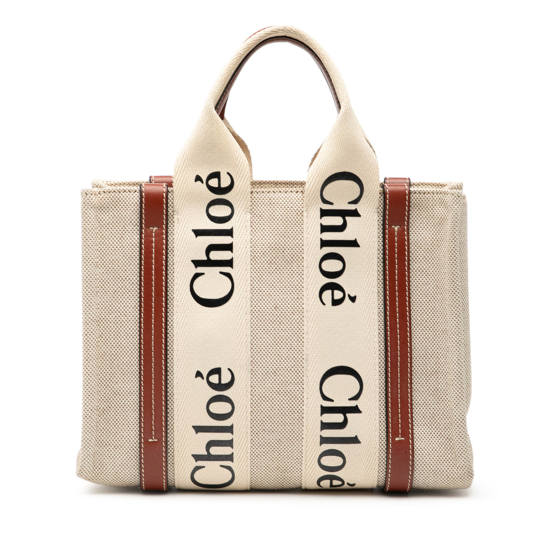 Chloé Small Toile Woody Cabas