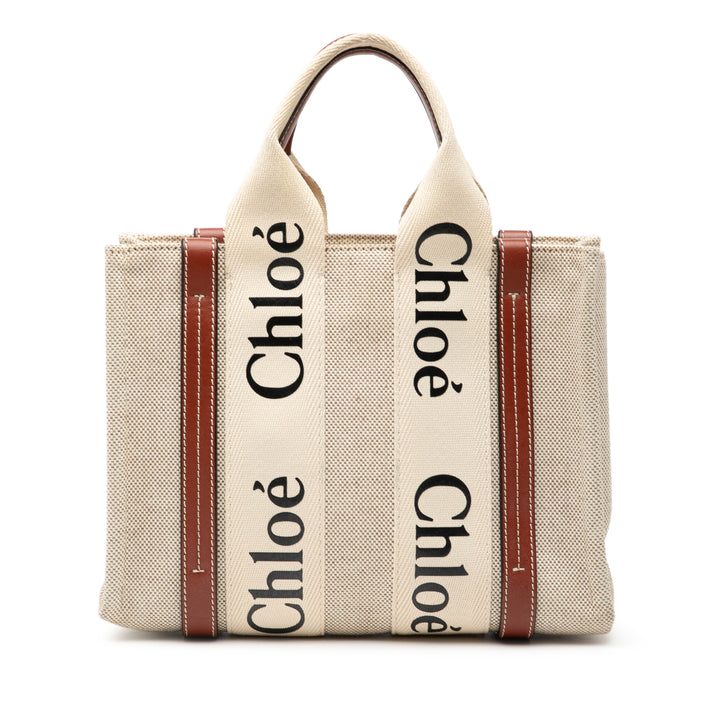 Chloé Small Toile Woody Cabas