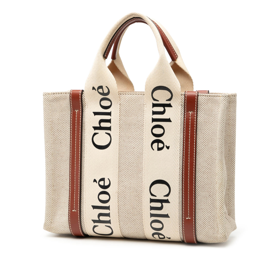 Chloé Small Toile Woody Cabas