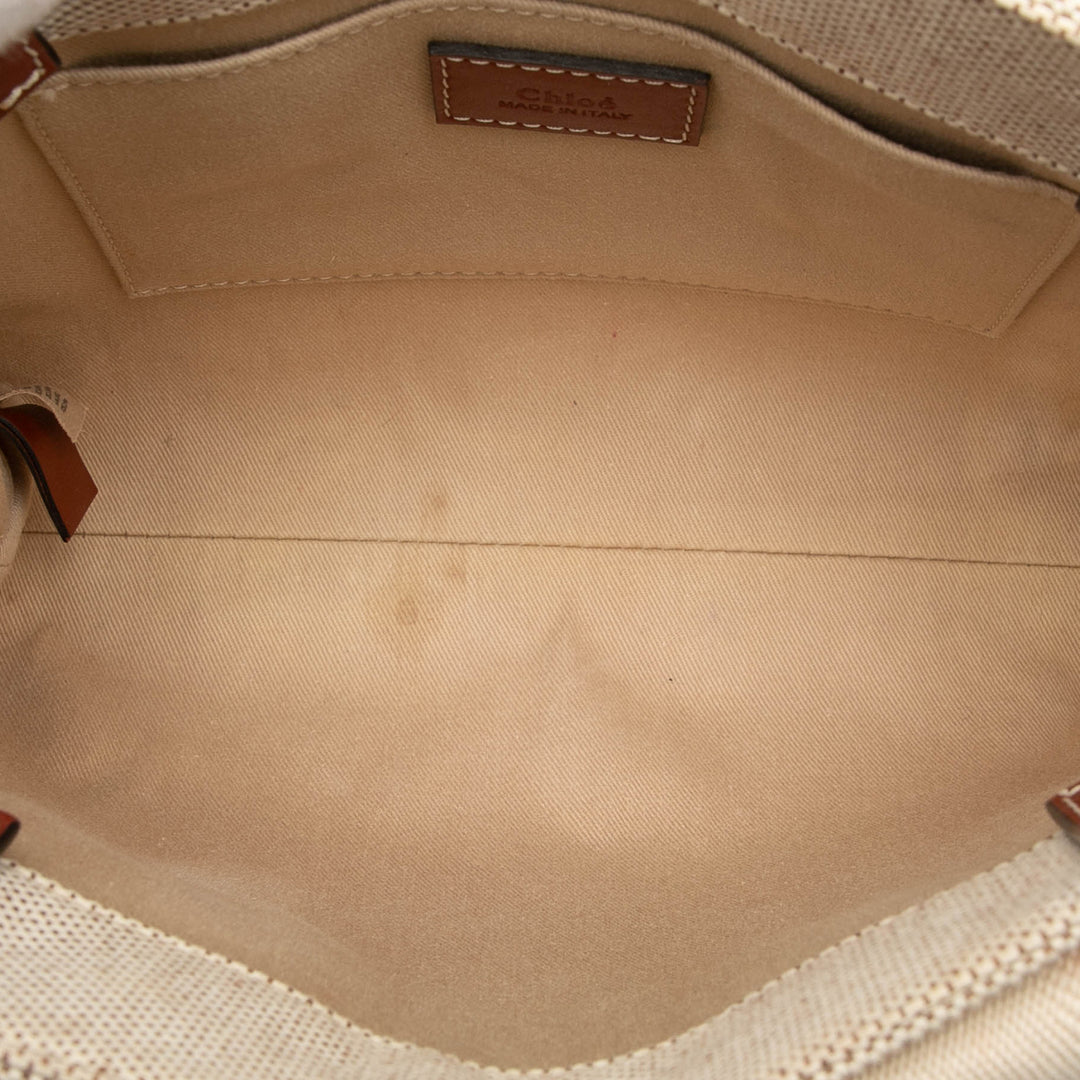 Chloé Small Toile Woody Cabas