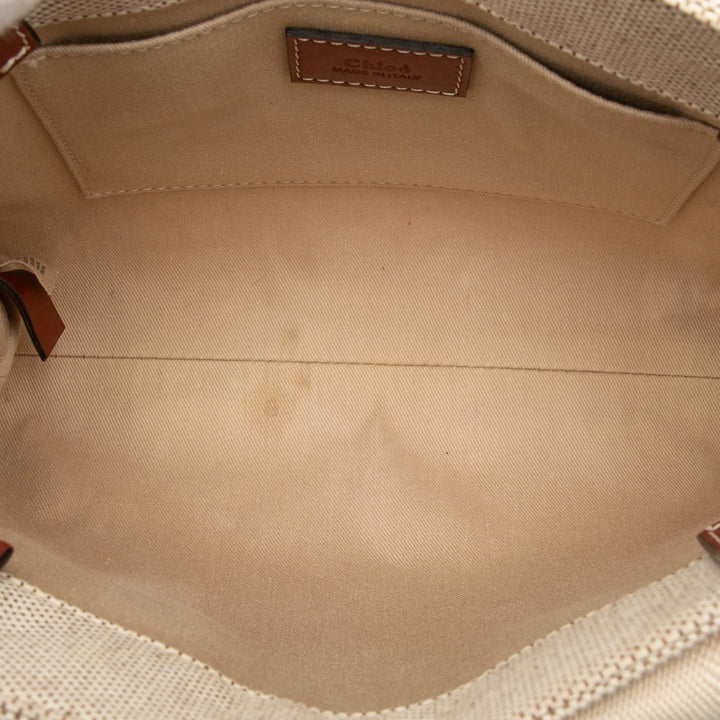 Chloé Small Toile Woody Cabas