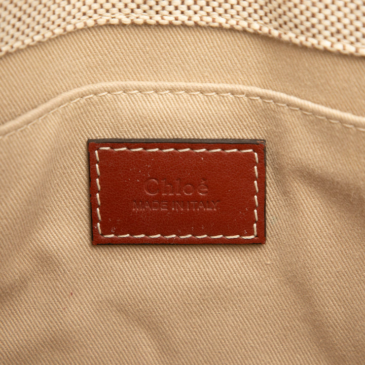 Chloé Small Toile Woody Cabas