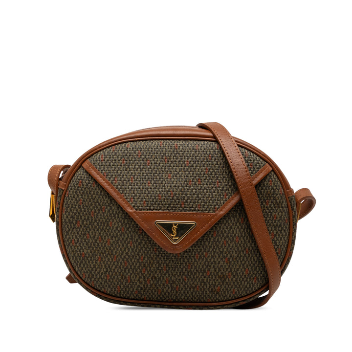 Saint Laurent Coated Toile Sac porté croisé
