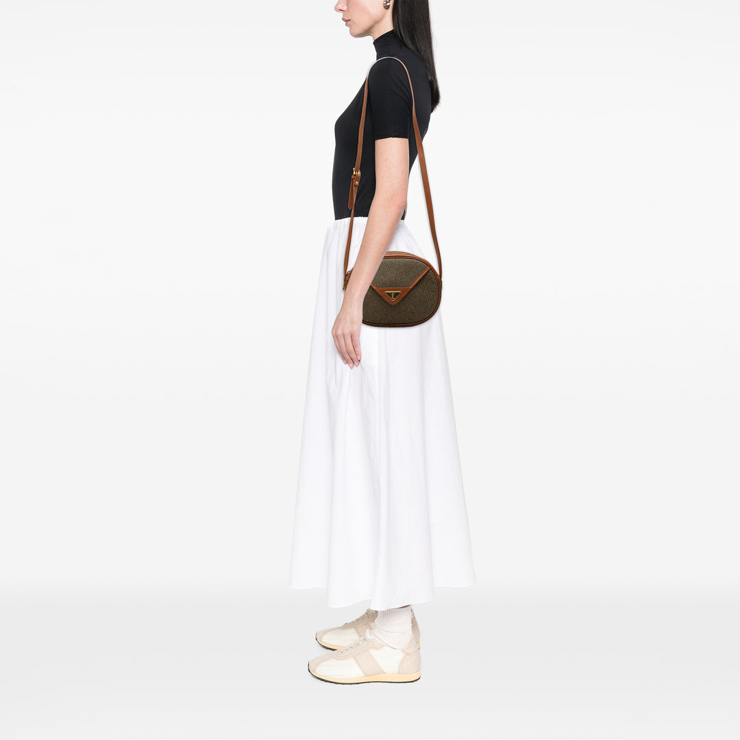 Saint Laurent Coated Toile Sac porté croisé