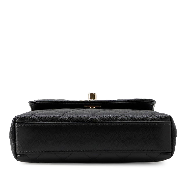 Chanel Extra Mini Matelassé Caviar Coco sac à anse supérieure