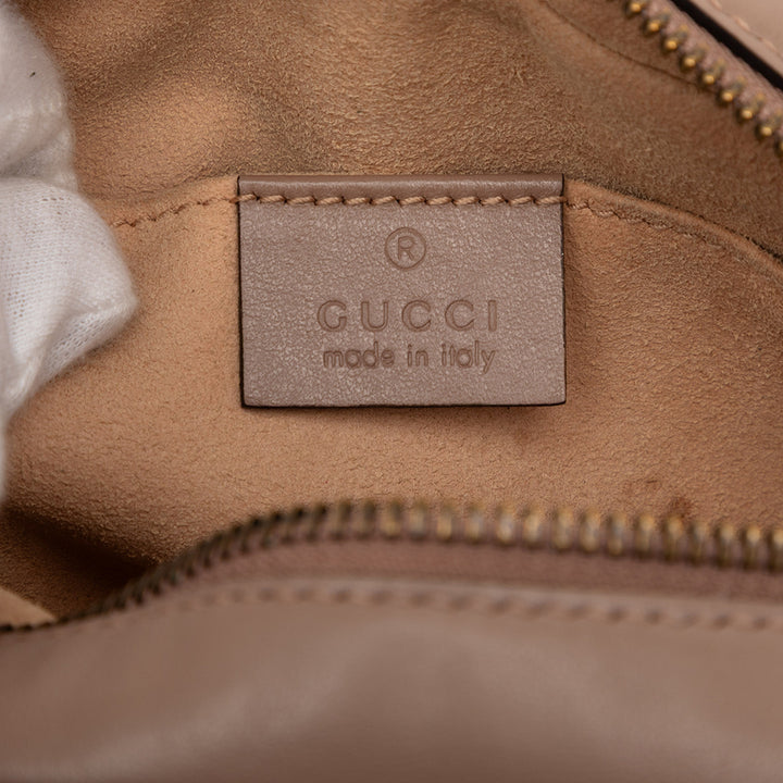 Gucci GG Marmont Matelasse Sac Mini Cuir de veau Marron