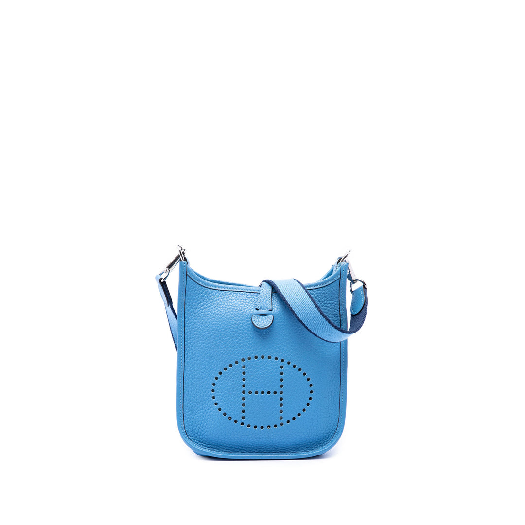 Hermès Sac bandoulière Evelyne I 16 Amazone Clémence Bleu – vue principale – GABY PARIS
