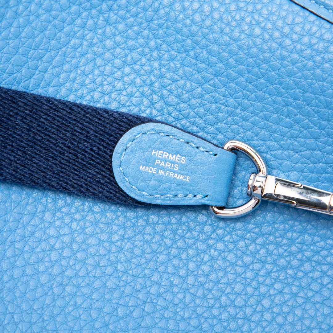 Hermès Sac bandoulière Evelyne I 16 Amazone Clémence Bleu – vue 5 – GABY PARIS