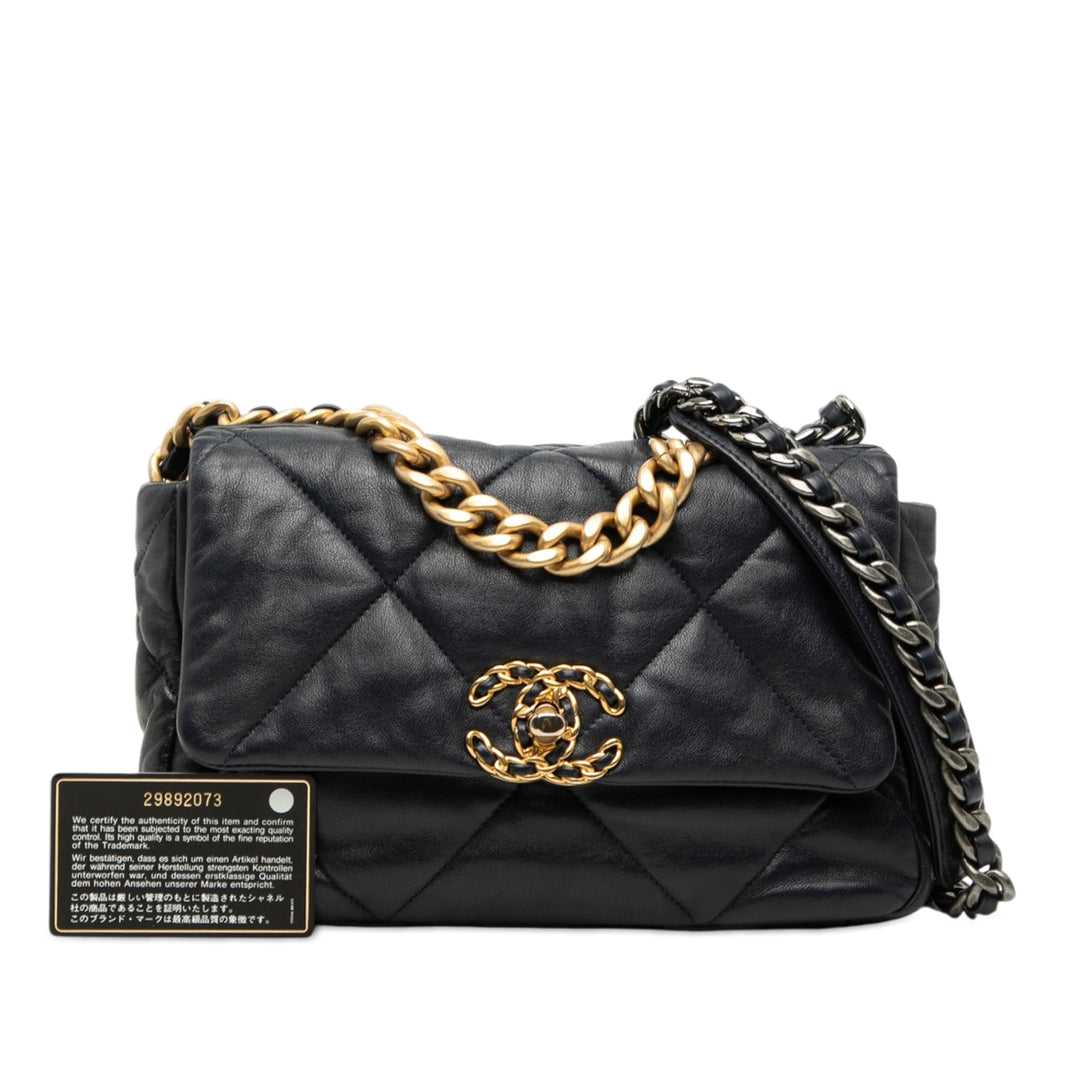 Chanel Medium Cuir d’agneau 19 à rabat