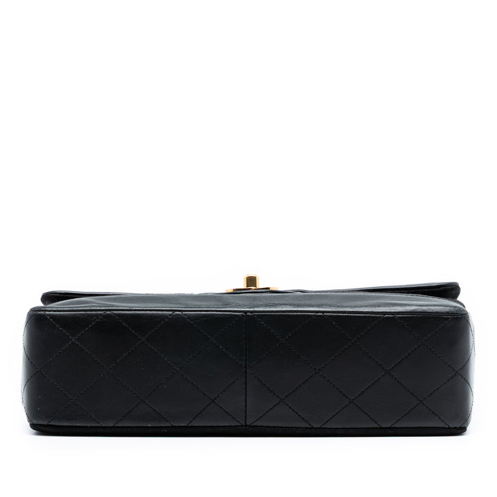 Chanel CC Matelassé Jersey et Cuir d’agneau à rabat