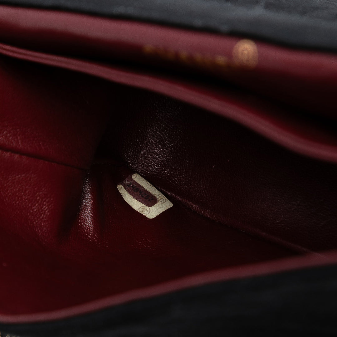 Chanel CC Matelassé Jersey et Cuir d’agneau à rabat