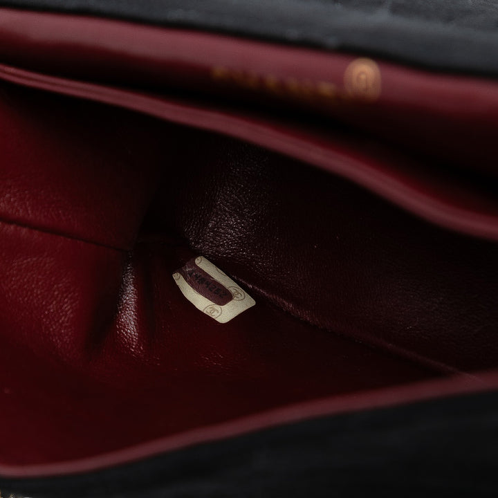 Chanel CC Matelassé Jersey et Cuir d’agneau à rabat