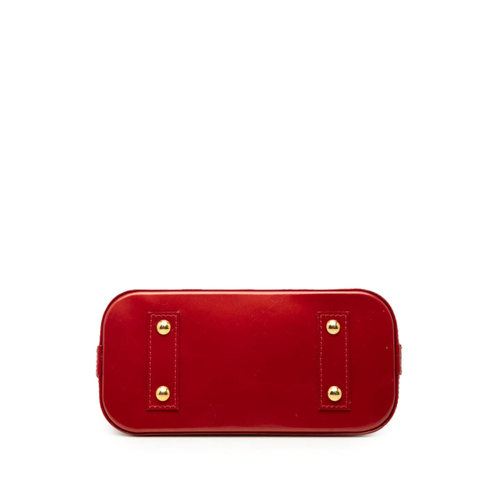 Alma BB Cuir verni Monogram Rouge