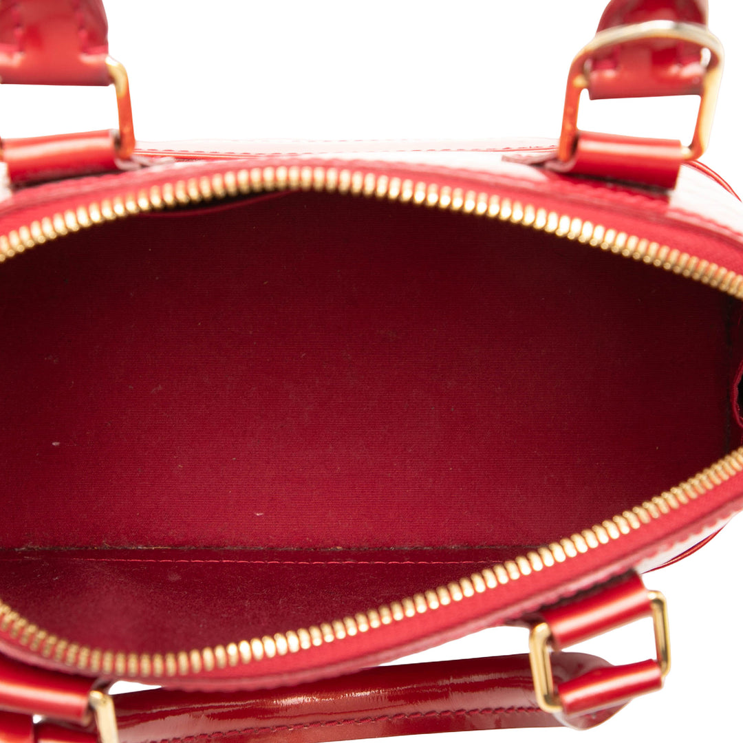 Alma BB Cuir verni Monogram Rouge