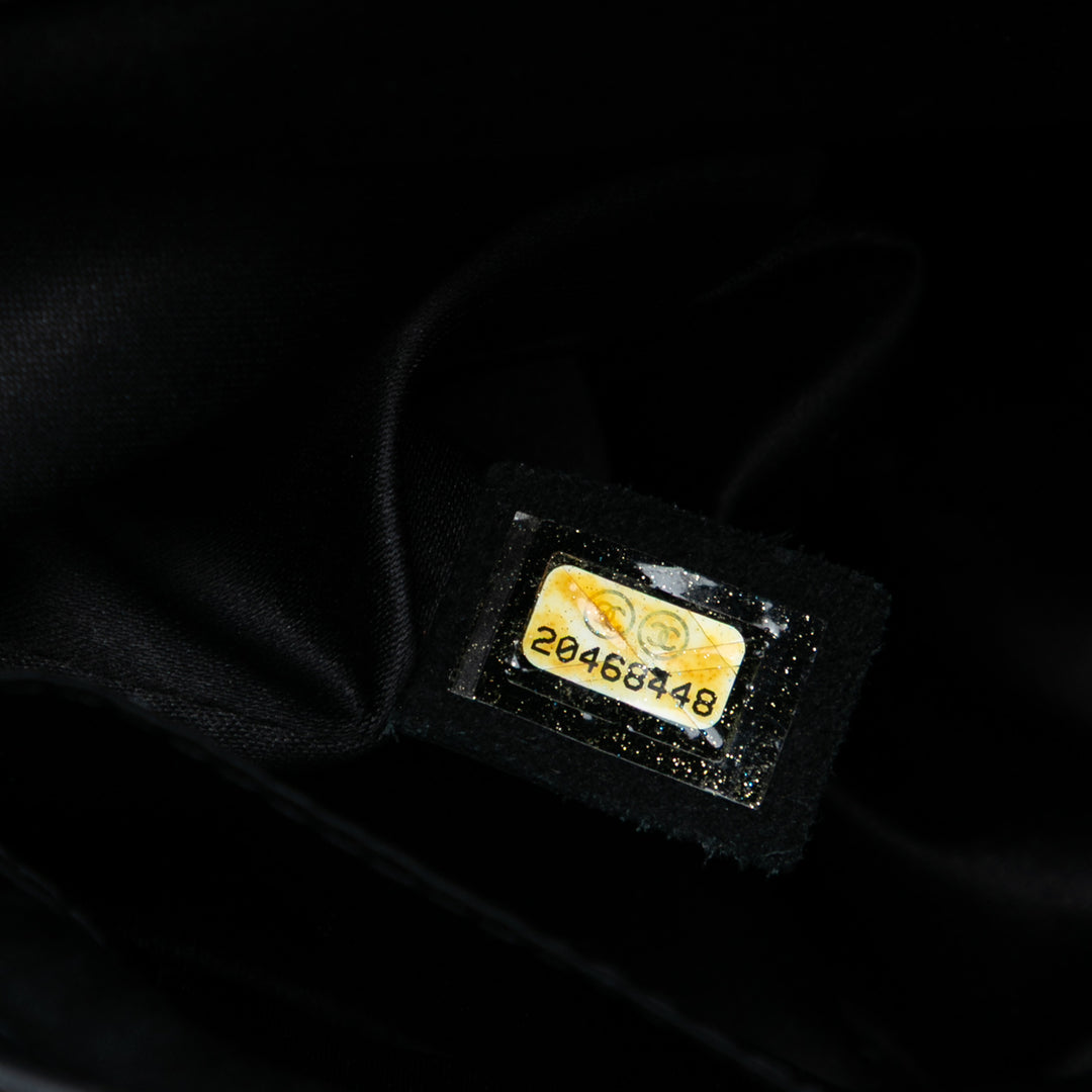 Chanel CC Matelassé Cuir de veau Hamptons Foldover à rabat