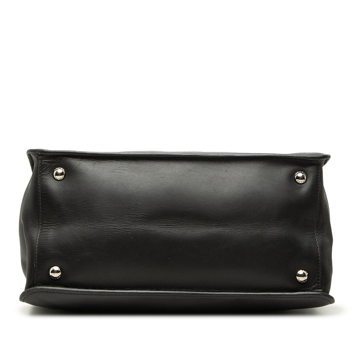 City Veau Twin Poche Sac Noir