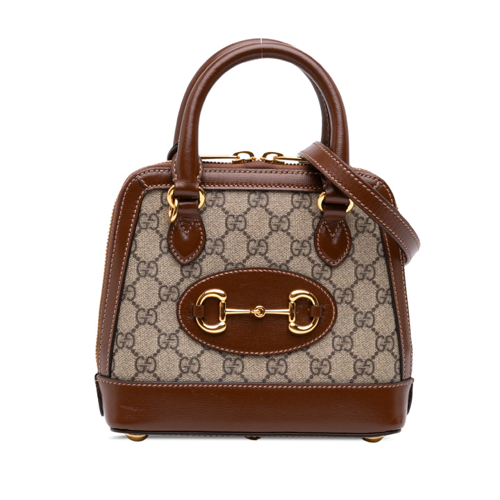 Gucci Horsebit 1955 sac à Mini GG Supreme Beige