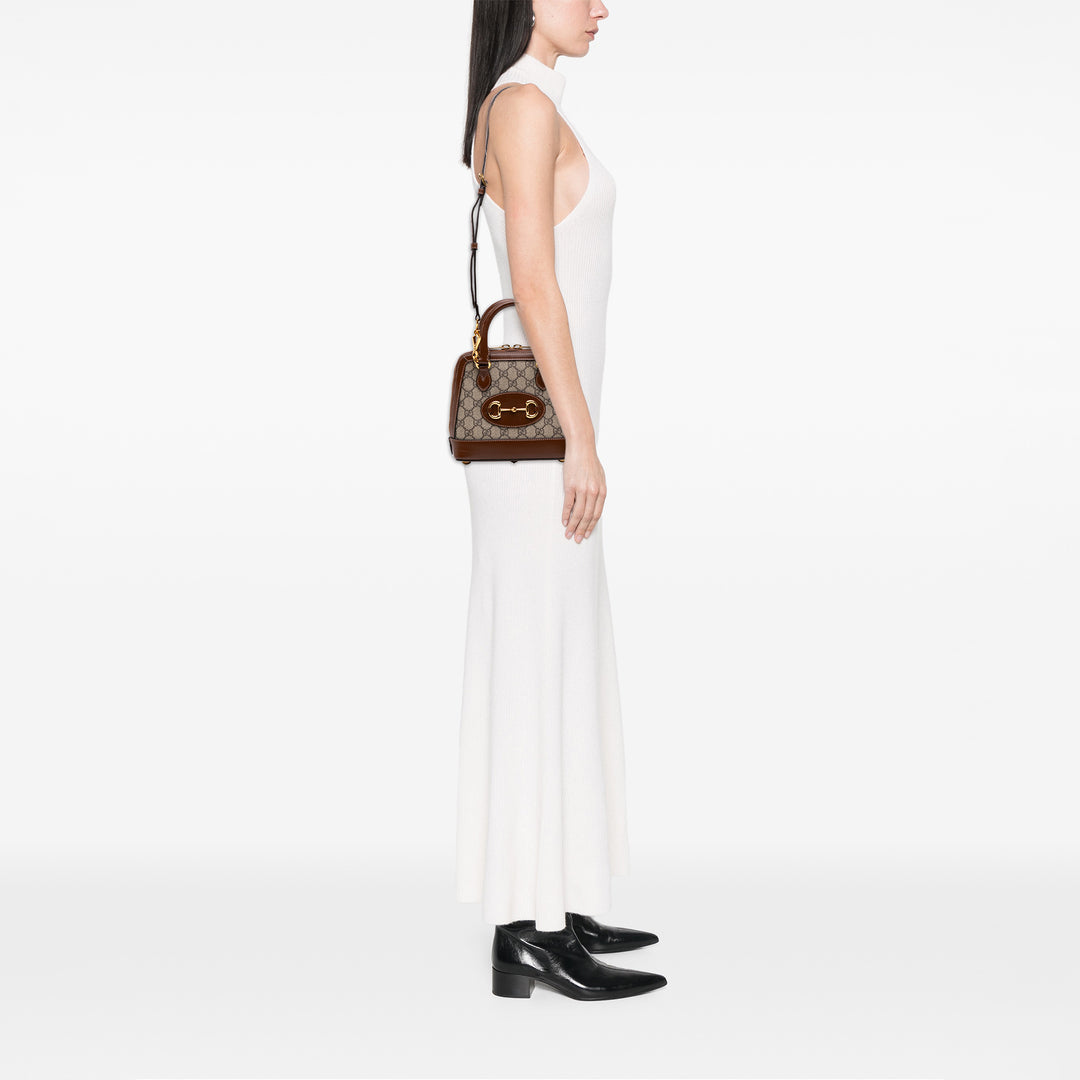 Gucci Horsebit 1955 sac à Mini GG Supreme Beige