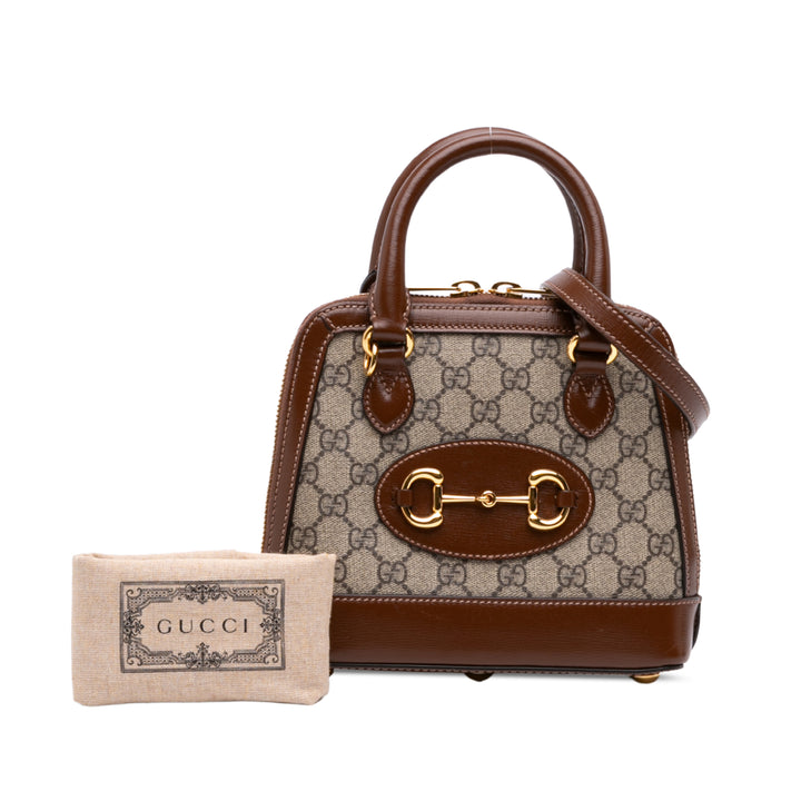 Gucci Horsebit 1955 sac à Mini GG Supreme Beige