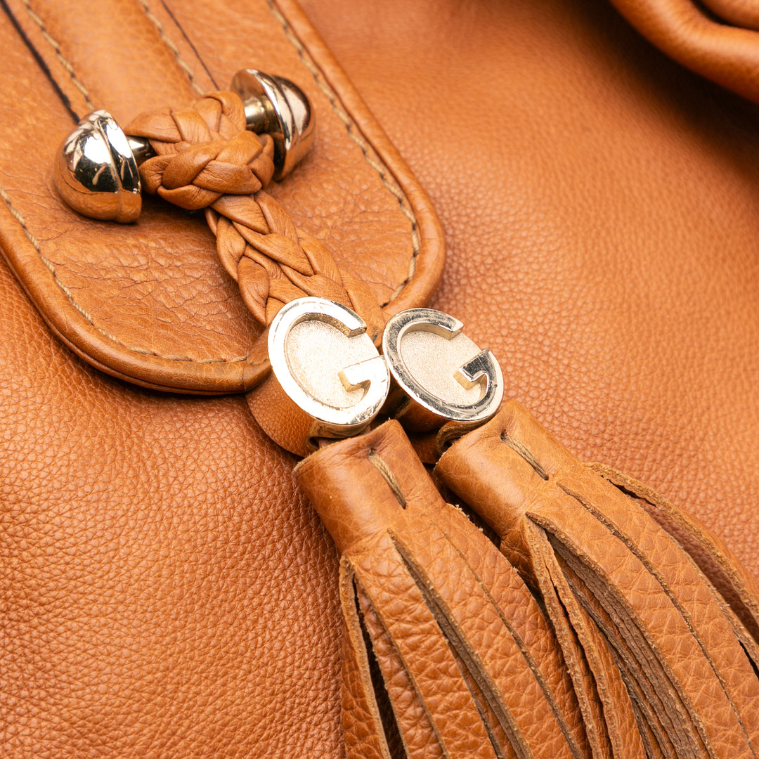 Calfskin Marrakech Tote Brown - Gaby Paris