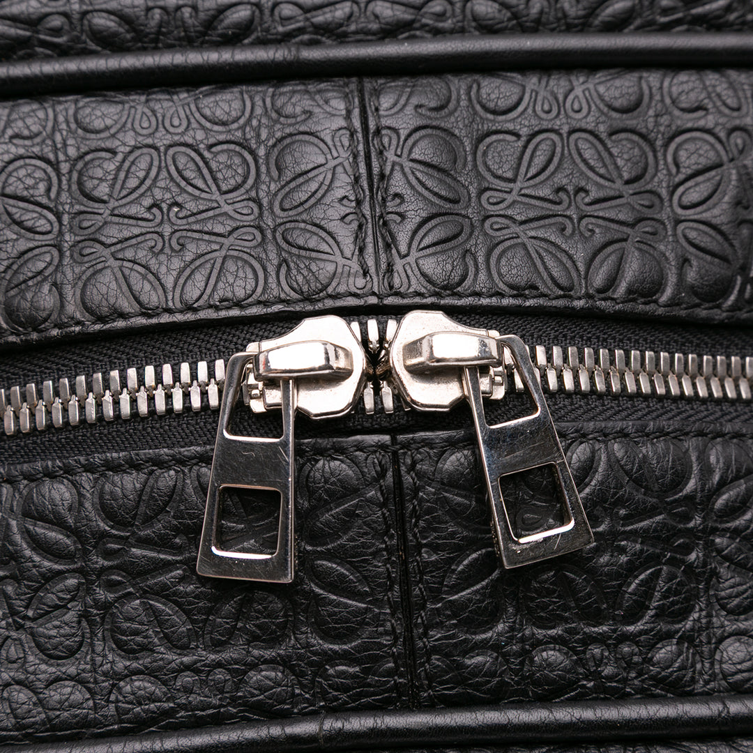XL Anagram Embossed Amazona 75 Travel Bag Black - Gaby Paris