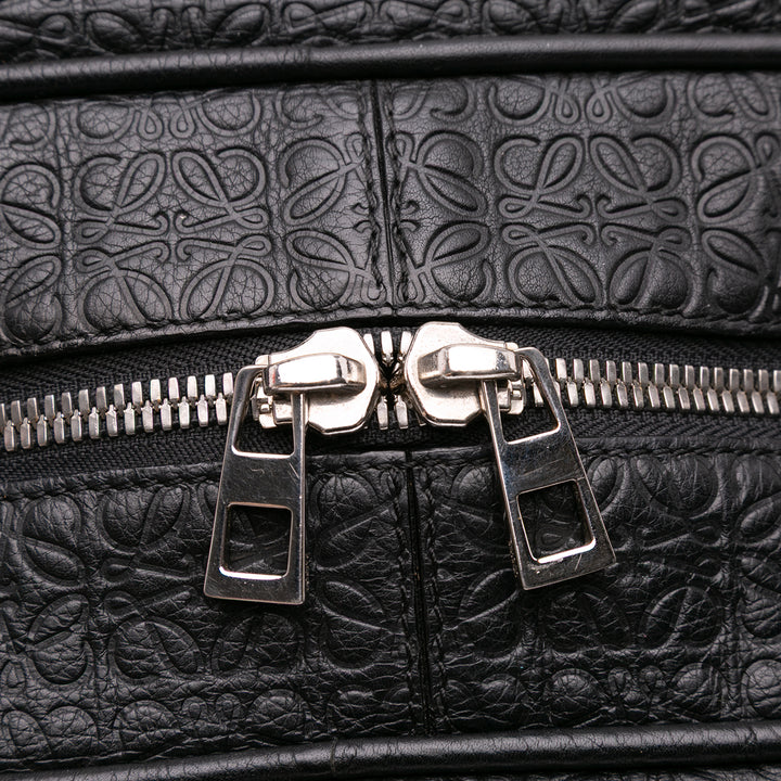 XL Anagram Embossed Amazona 75 Travel Bag Black - Gaby Paris