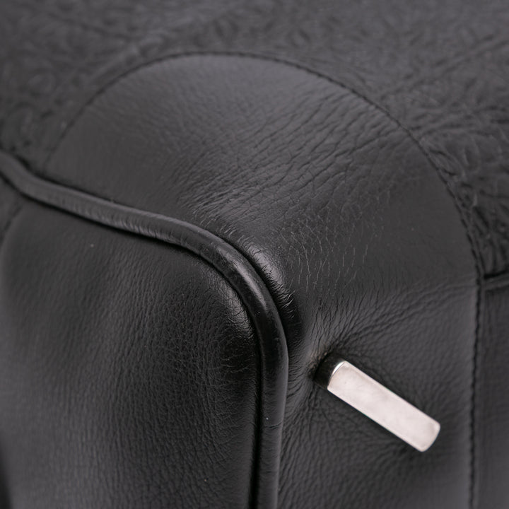 XL Anagram Embossed Amazona 75 Travel Bag Black - Gaby Paris