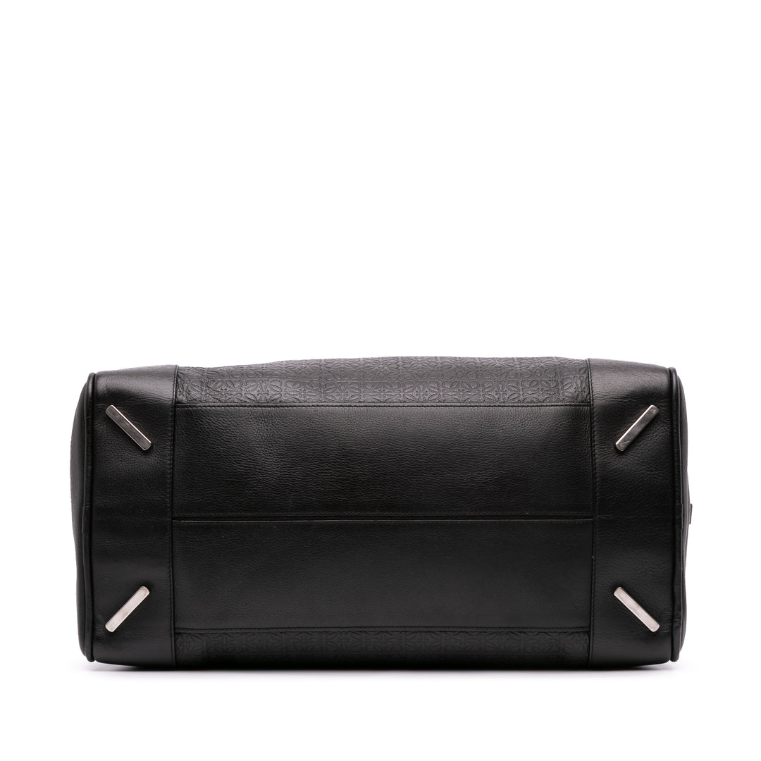 XL Anagram Embossed Amazona 75 Travel Bag Black - Gaby Paris