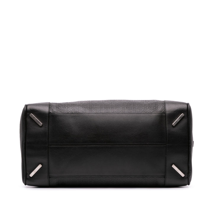 XL Anagram Embossed Amazona 75 Travel Bag Black - Gaby Paris