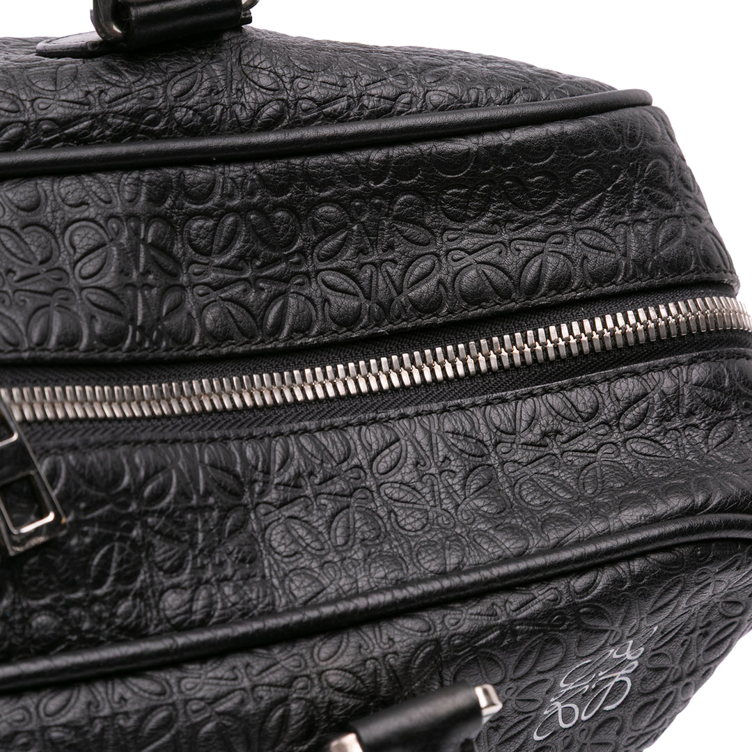 XL Anagram Embossed Amazona 75 Travel Bag Black - Gaby Paris