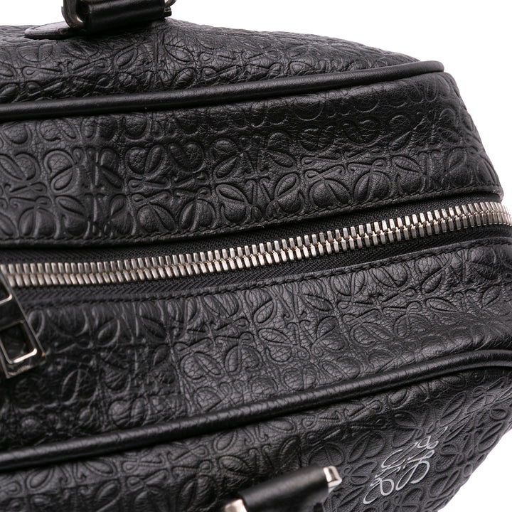 XL Anagram Embossed Amazona 75 Travel Bag Black - Gaby Paris