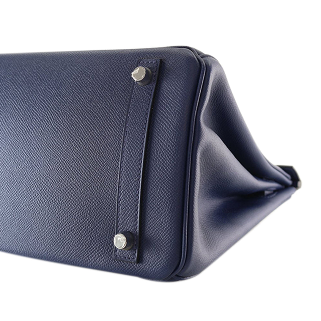 Hermès Epsom Birkin Retourne 30 Bleu