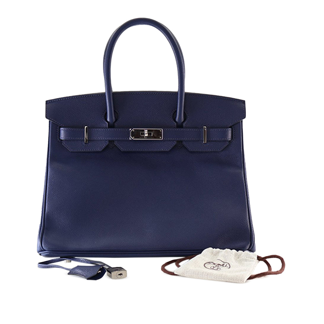 Hermès Epsom Birkin Retourne 30 Bleu
