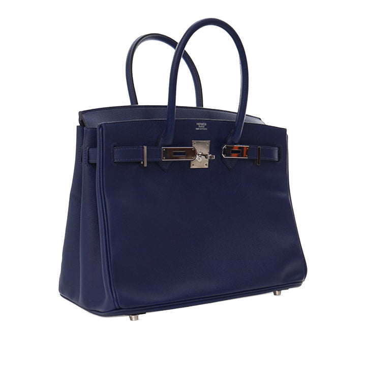Hermès Epsom Birkin Retourne 30 Bleu