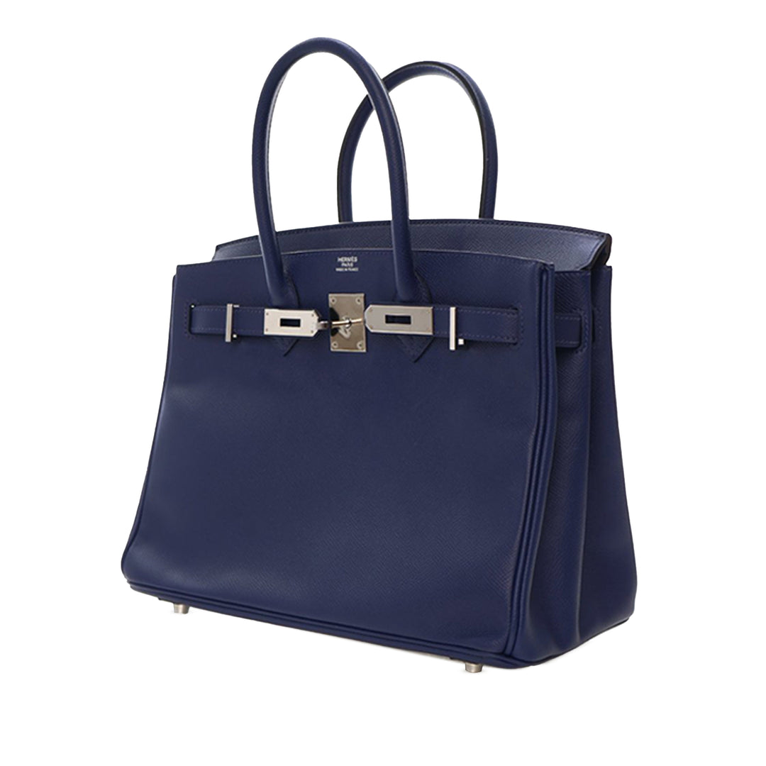 Hermès Epsom Birkin Retourne 30 Bleu