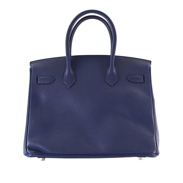 Hermès Epsom Birkin Retourne 30 Bleu