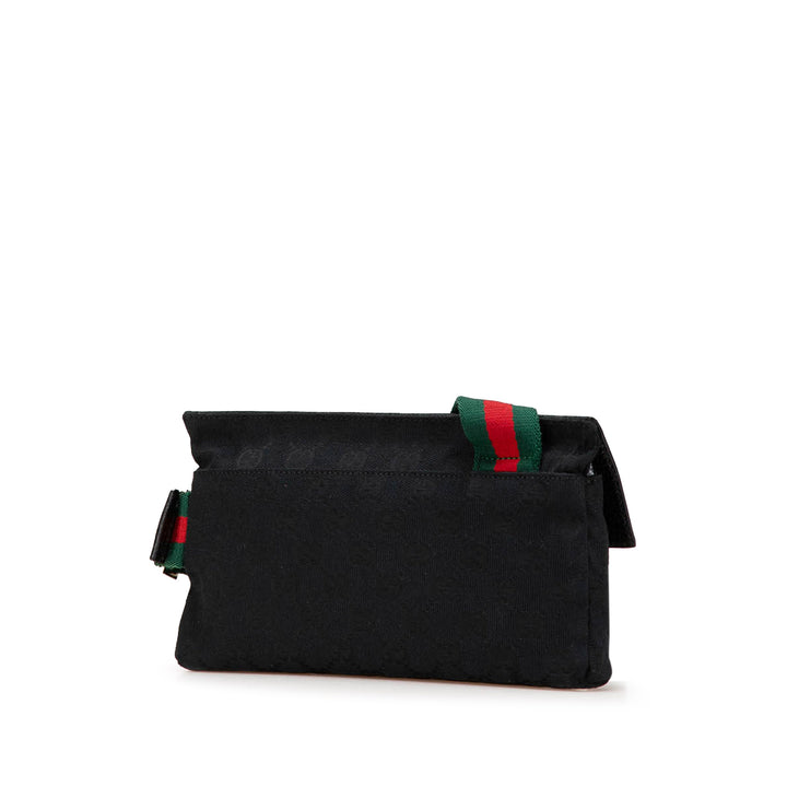 GG Canvas Web Crossbody Black - Gaby Paris