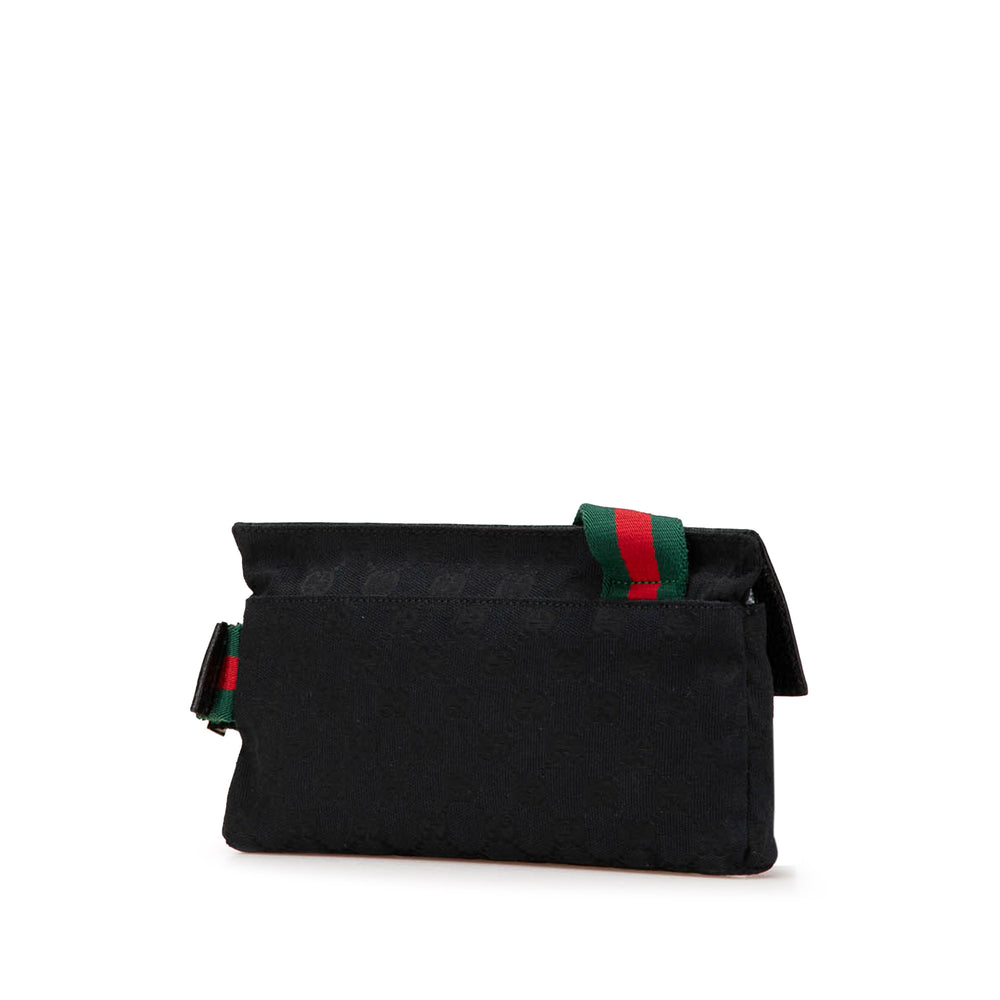 GG Canvas Web Crossbody Black - Gaby Paris