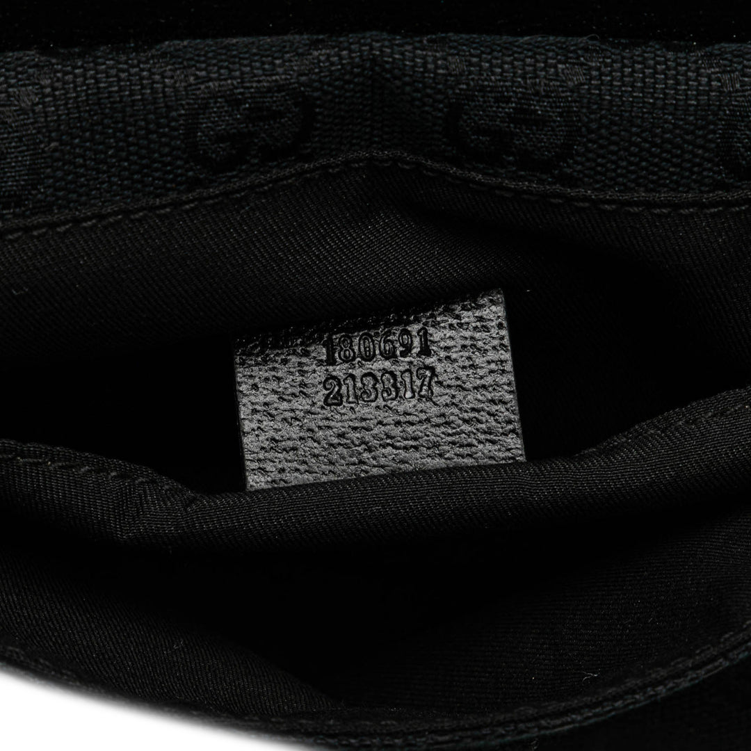 GG Canvas Web Crossbody Black - Gaby Paris