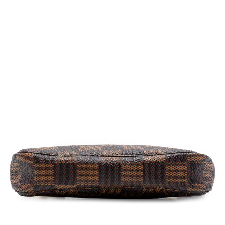 Pochette Accessoires Mini Damier Ébène Marron
