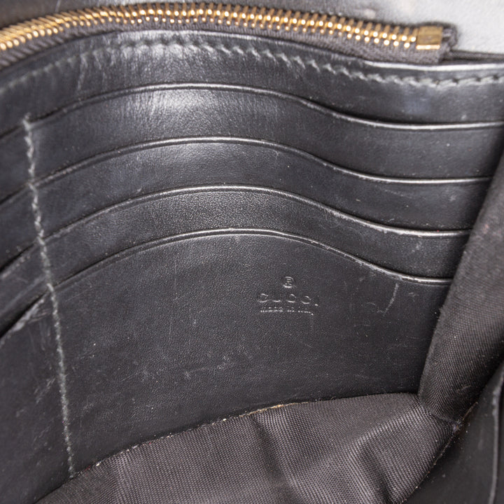 Guccissima Interlocking G Wallet on Chain Noir