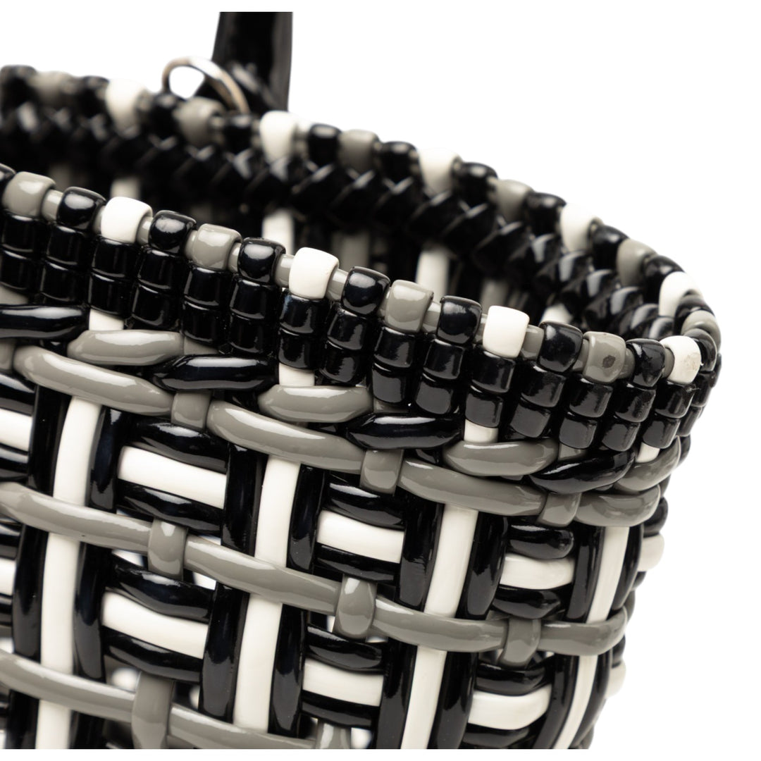 Balenciaga Faux Cuir Bistro Basket Sac XS