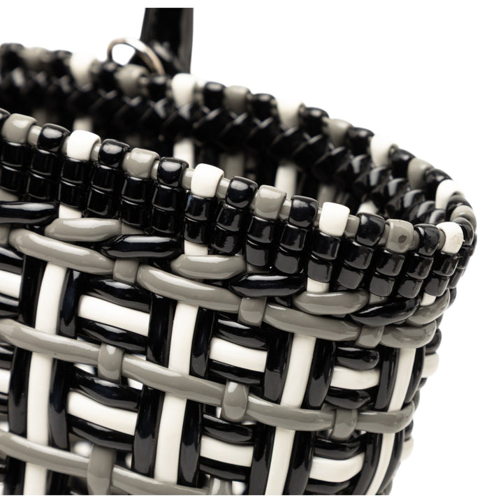 Balenciaga Faux Cuir Bistro Basket Sac XS