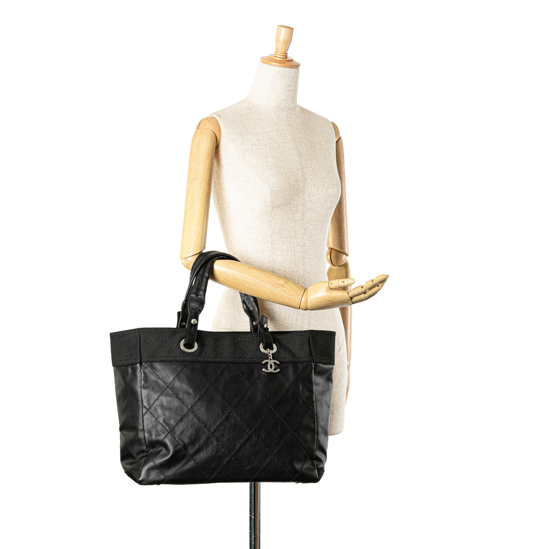 Large Paris Biarritz Tote Black - Gaby Paris