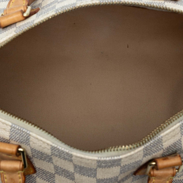 Louis Vuitton Damier Azur Speedy 30 Blanc – GABY PARIS Authentique