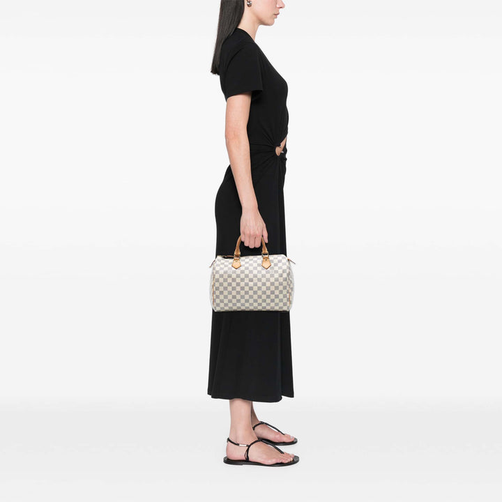Louis Vuitton Damier Azur Speedy 30 Blanc – GABY PARIS Authentique