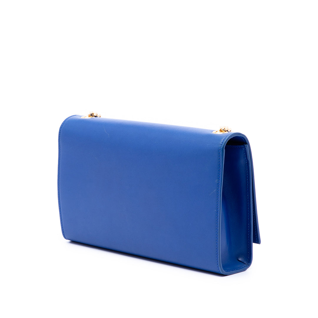 Saint Laurent Medium Smooth Cuir de veau Monogram Kate Pompon Sac porté croisé